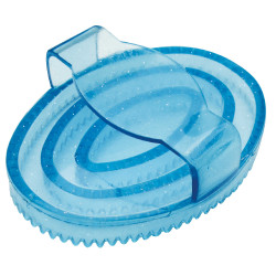 Ovale glitters rubberen rosborstel kind Ovale glitters rubberen rosborstel kind