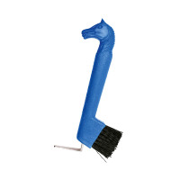 Hoefkrabber borstel, paardenhoofd Blauw Hoefkrabber borstel, paardenhoofd Blauw