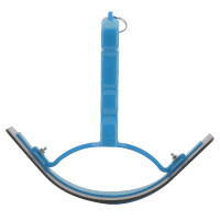 Gebogen warmte mes P.V.C. Blauw