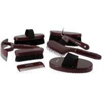 Zachte borstel Hippotonic Glitter Bordeaux