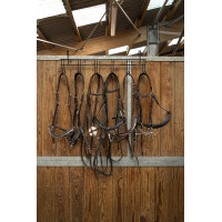 Hippotonic hoofdstelhanger 6 plaatsen, met haken Zwart