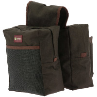 Randol's Western dubbele zadeltas Bruin