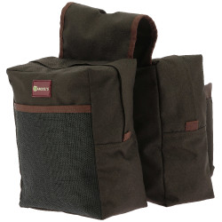 Randol's Western dubbele zadeltas Bruin