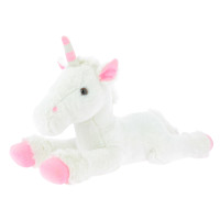 Equi-Kids Knuffel Eenhoorn middelgroot model Wit / roze Equi-Kids Knuffel Eenhoorn middelgroot model Wit / roze