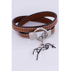 Pénélope Signature Armband Cognac Bruin Pénélope Signature Armband Cognac Bruin