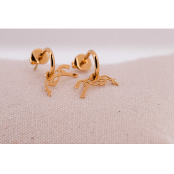 Oorringen Créoles Pénélope Léonie Goudkleurig