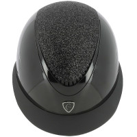 Equithème Wings-helm Glanzend zwart lamé