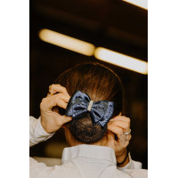 Netstof haarclip Equithème Strass Marineblauw Netstof haarclip Equithème Strass Marineblauw