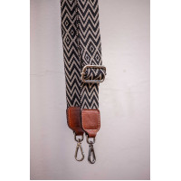 Schouderriem Pénélope Zwart / écru