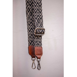 Schouderriem Pénélope Zwart / écru