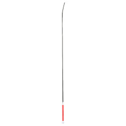 Dressuurzweep Whip & Go metalen dop Rood / zilver
