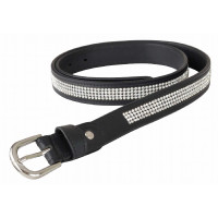 Strassriem T de T Havane foncé / blanc