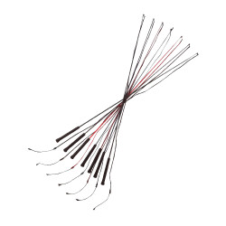 Massieve polyamide longeerzweep WHIP & GO Zwart