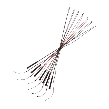 Massieve polyamide longeerzweep WHIP & GO Zwart