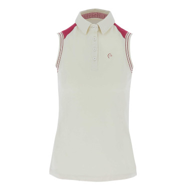 Mouwloze dames poloshirt piqué Equithème Mouwloze dames poloshirt piqué Equithème