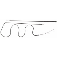 Afneembare longeerzweep 180 cm T de T Zwart