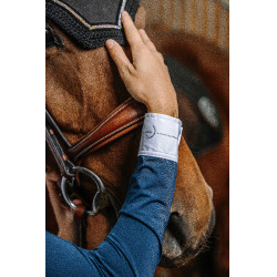 Overhemd Equithème Julia Marineblauw