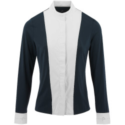 Overhemd Equithème Julia Marineblauw