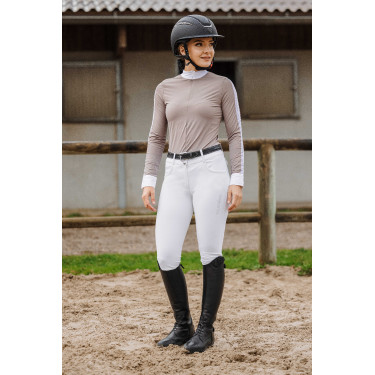 Polo Equithème Estoril Taupe Bruin