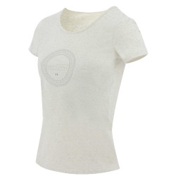 T-shirt Equithème Anna korte mouwen Crème Beige