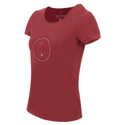T-shirt Equithème Anna korte mouwen Kers Rood