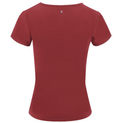 T-shirt Equithème Anna korte mouwen Kers Rood