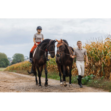 T-shirt Equithème Marion Taupe Bruin T-shirt Equithème Marion Taupe Bruin