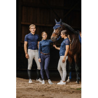 T-shirt Equithème Originals Mélodie Marine Marineblauw T-shirt Equithème Originals Mélodie Marine Marineblauw