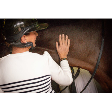 Trui Pénélope x Saint James Maelle Ecru / marine / rood Motieven