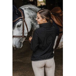 Waterafstotende jas Ik hou van je Equithème Dakota Zwart Waterafstotende jas Ik hou van je Equithème Dakota Zwart