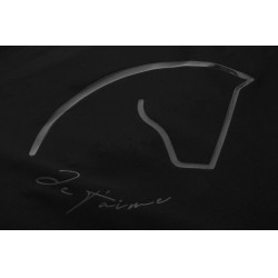 Waterafstotende jas Ik hou van je Equithème Dakota Zwart Waterafstotende jas Ik hou van je Equithème Dakota Zwart