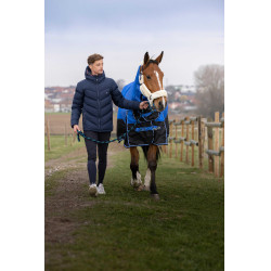 Heren donsjas Equithème Michael Marineblauw