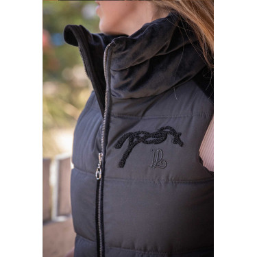 Mouwloze bodywarmer Pénélope Sonia Zwart
