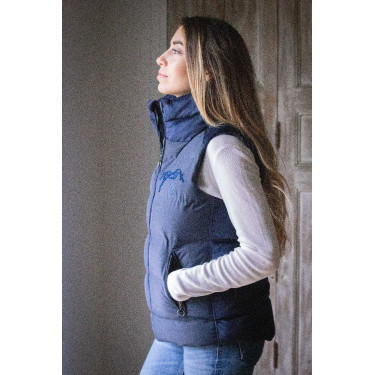Mouwloze bodywarmer Pénélope Sonia Marineblauw Mouwloze bodywarmer Pénélope Sonia Marineblauw