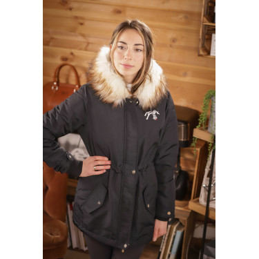 Parka Pénélope Mega Lyon Zwart