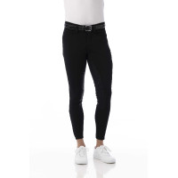 Softshell broek Equitheme Zermatt met siliconen zitvlak Zwart
