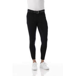 Softshell broek Equitheme Zermatt met siliconen zitvlak Zwart