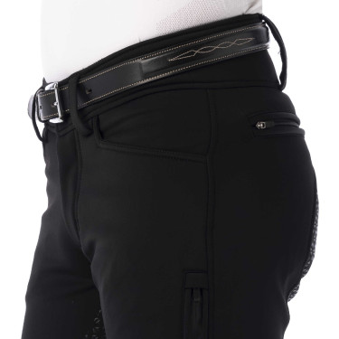Softshell broek Equitheme Zermatt met siliconen zitvlak Softshell broek Equitheme Zermatt met siliconen zitvlak