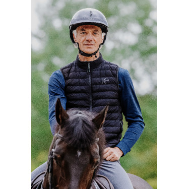 Verwarmd vest Equithème Charlie Zwart