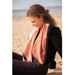 Sjaal Pénélope Mya Ecru / roestkleurig Wit Sjaal Pénélope Mya Ecru / roestkleurig Wit
