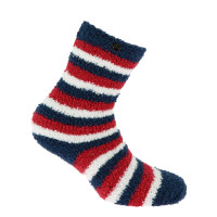 Equithème Chenille Sokken Marine / rood / wit