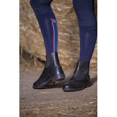 Equithème Classic sokken blauw-wit-rood Equithème Classic sokken blauw-wit-rood