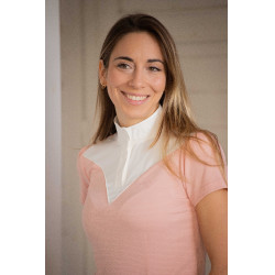 Wedstrijdpolo Pénélope Las Honey korte mouwen Roze