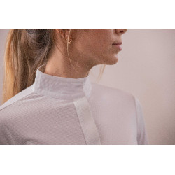 Wedstrijdpolo Pénélope Las Honey lange mouwen Wit