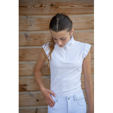 Wedstrijdpolo Pénélope Seville Zandkleurig Beige