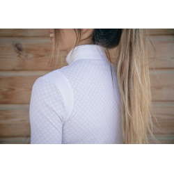 Polo wedstrijd Sevilla Pénélope lange mouwen Wit