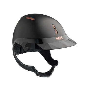 Paardrijcap Naca Gravity XP Mat onyxzwart / roségoud Paardrijcap Naca Gravity XP Mat onyxzwart / roségoud