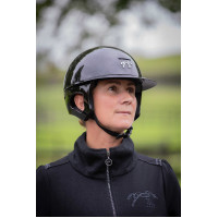 Pénélope matte helm met lange klep Glanzend zwart Pénélope matte helm met lange klep Glanzend zwart