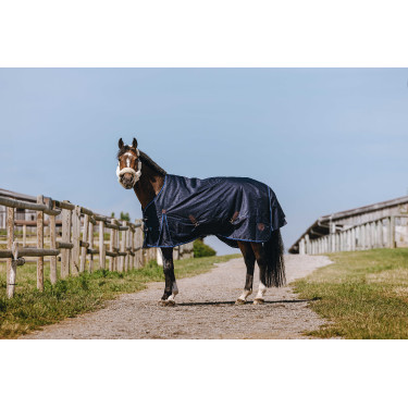 Equithème Classic 1200D High neck deken Marine Equithème Classic 1200D High neck deken Marine