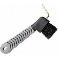 Bicolore hoefkrabber met borstel T de T Zwart / grijs